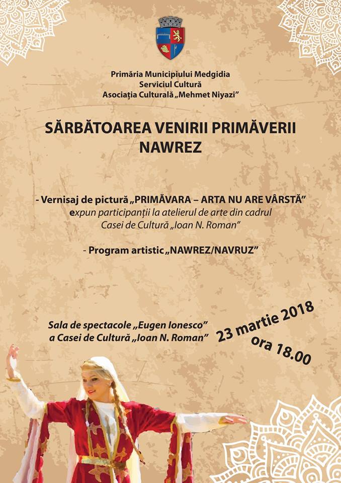 Sărbătoarea primăverii, Nawrez, celebrată la Casa de Cultură „I. N. Roman” din Medgidia