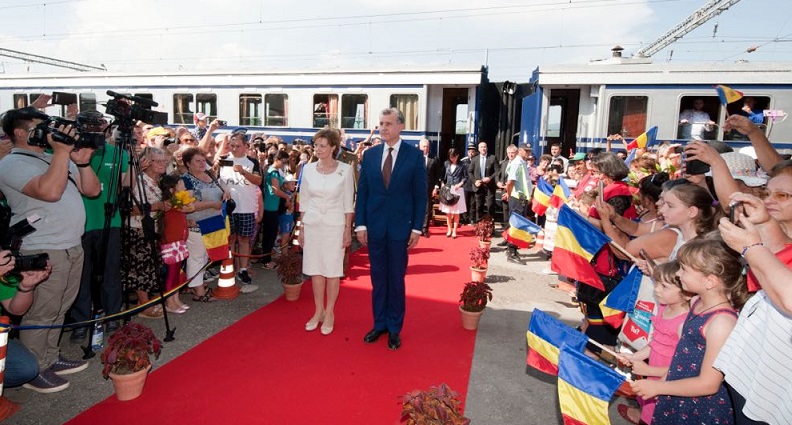 Trenul Regal ajunge în Dobrogea. A treia oprire are loc în Gara Medgidia