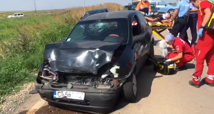 Accident pe DN 38 între Movilița și Topraisar cu patru victime