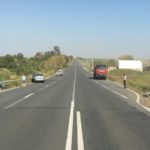 Impact între 4 autoturisme pe DN 2A, în zona Ghindărești. Sunt implicate 9 persoane