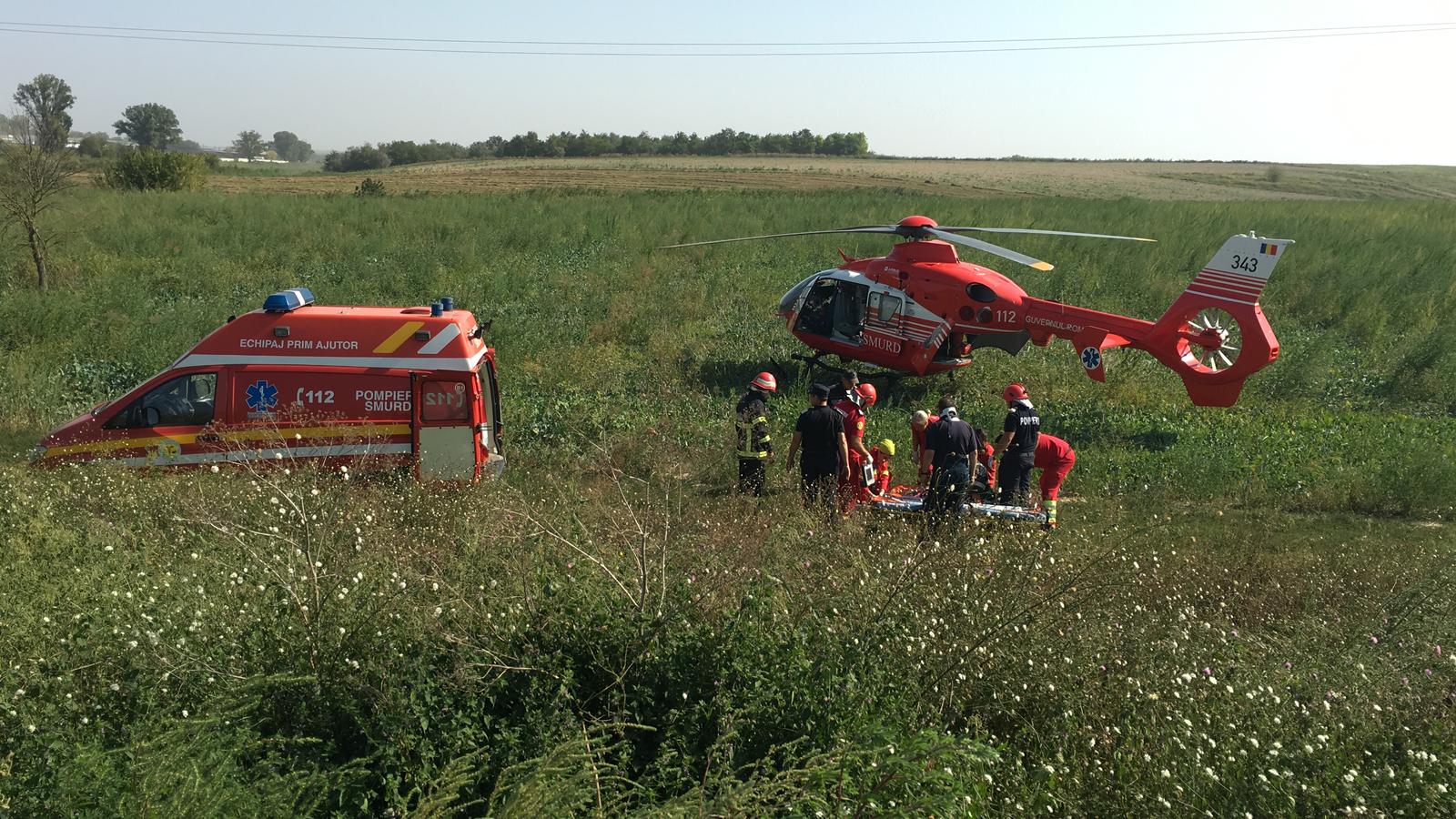 Cum s-a produs accidentul de astăzi de la Hanul Morilor. Trei persoane, rănite grav