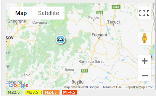 Cutremur de 2,2 grade în județul Buzău, la o adâncime de doar 10 kilometri