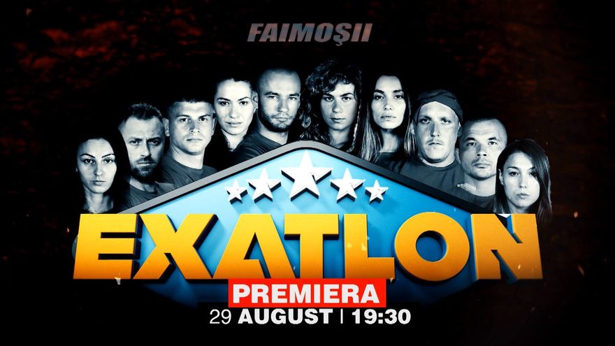 Fenomenul „Exatlon” revine de miercuri. Cine sunt cei 10 Faimoși