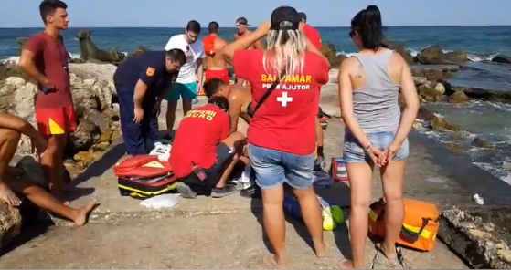 O altă persoană s-a înecat la Eforie, în zona Taberei Luminița. Medicii îl resuscitează