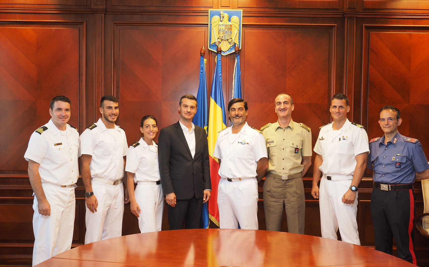 Prefectul Dumitru Jeacă a primit vizita unei delegații militare italiene