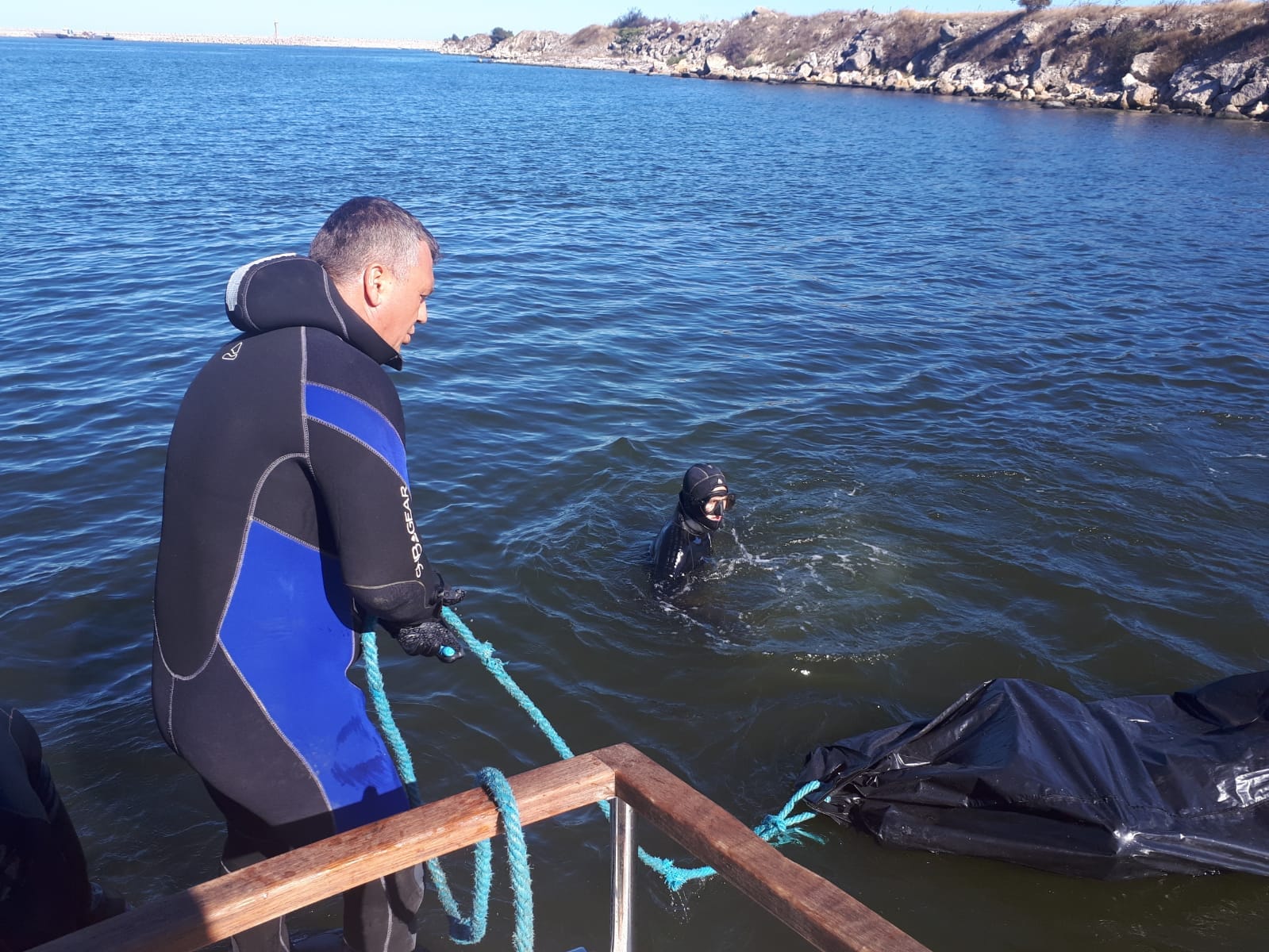 A fost recuperat din mare trupul bărbatului căzut de pe o barjă în urmă cu o săptămână