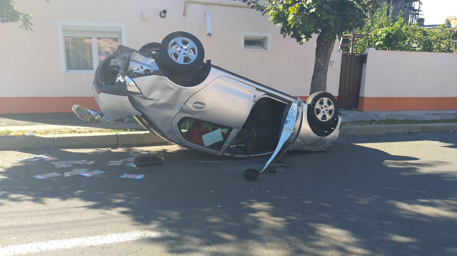Accident spectaculos într-o intersecție din Constanța