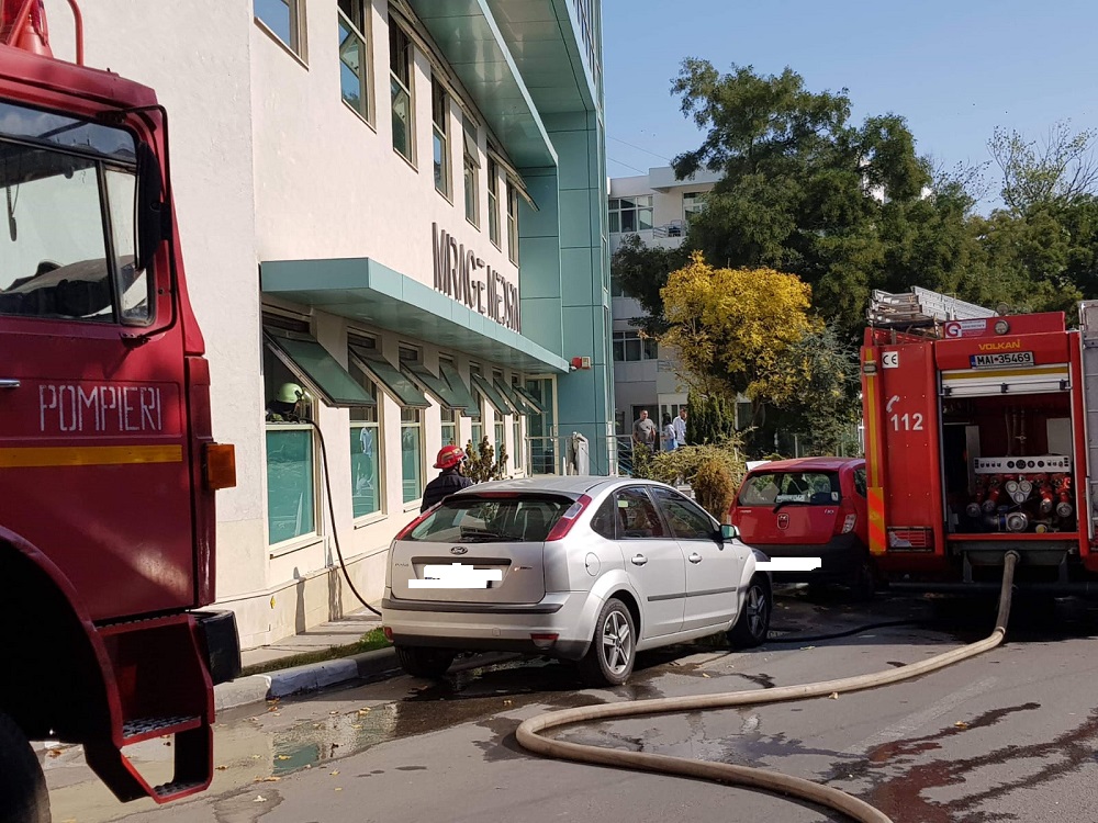 (Video) Incendiu la sauna hotelului Mirage MedSpa din Eforie Nord