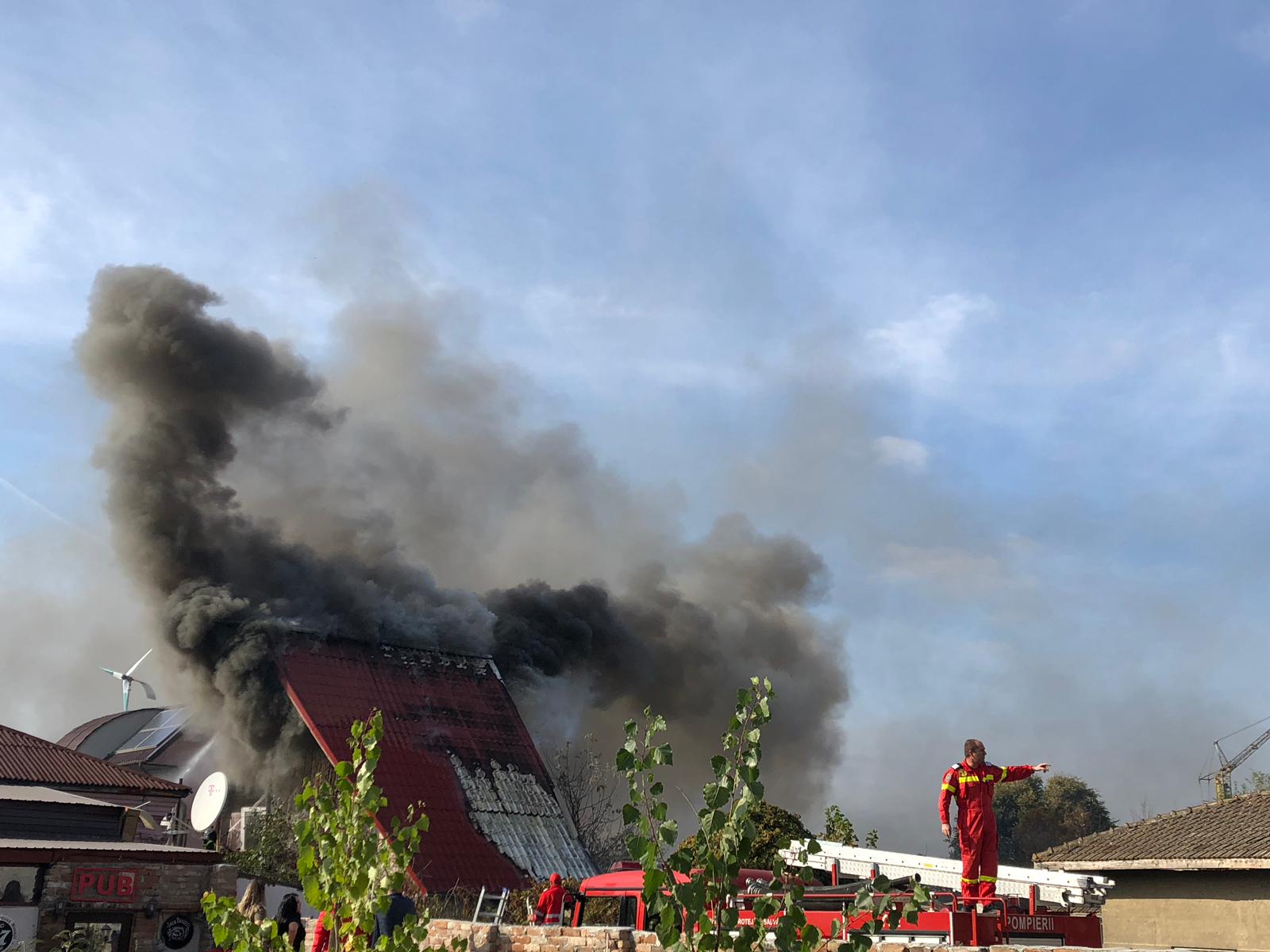 Incendiu puternic la o casă din Cernavodă