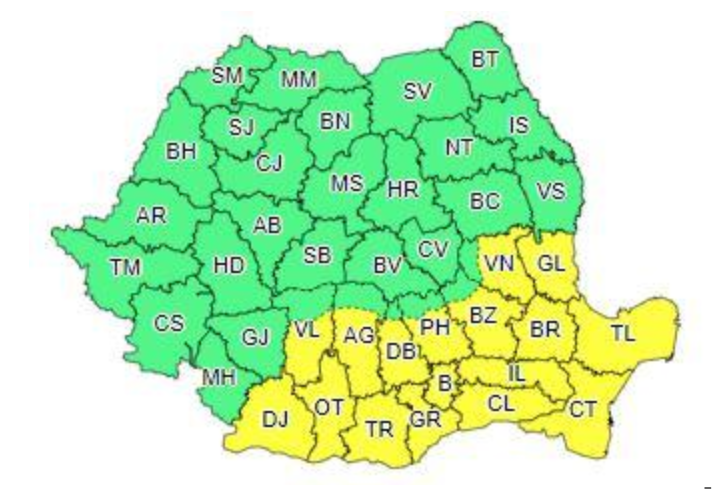 Dobrogea, sub cod galben de ninsori viscolite din această noapte