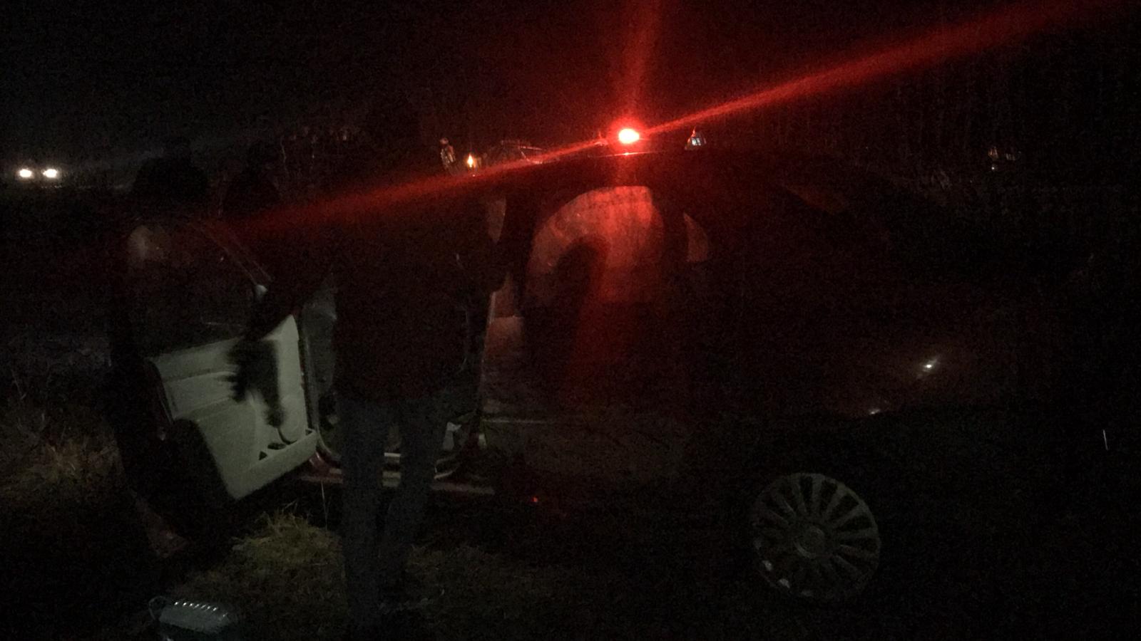(Video) Un Logan s-a răsturnat la ieșire din Medgidia spre Satu Nou
