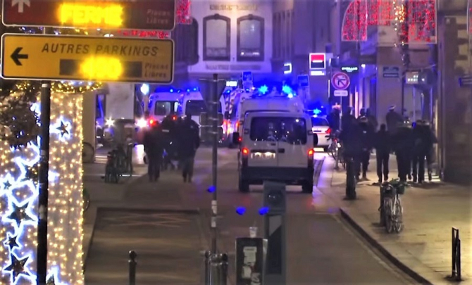 Alertă de securitate ridicată la Strasbourg: Autorul atacului, căutat în continuare