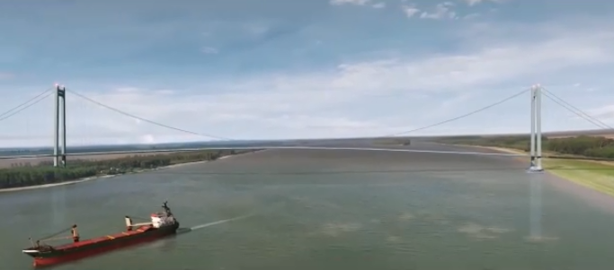 (Video) Stadiul lucrărilor la Podul suspendat peste Dunăre