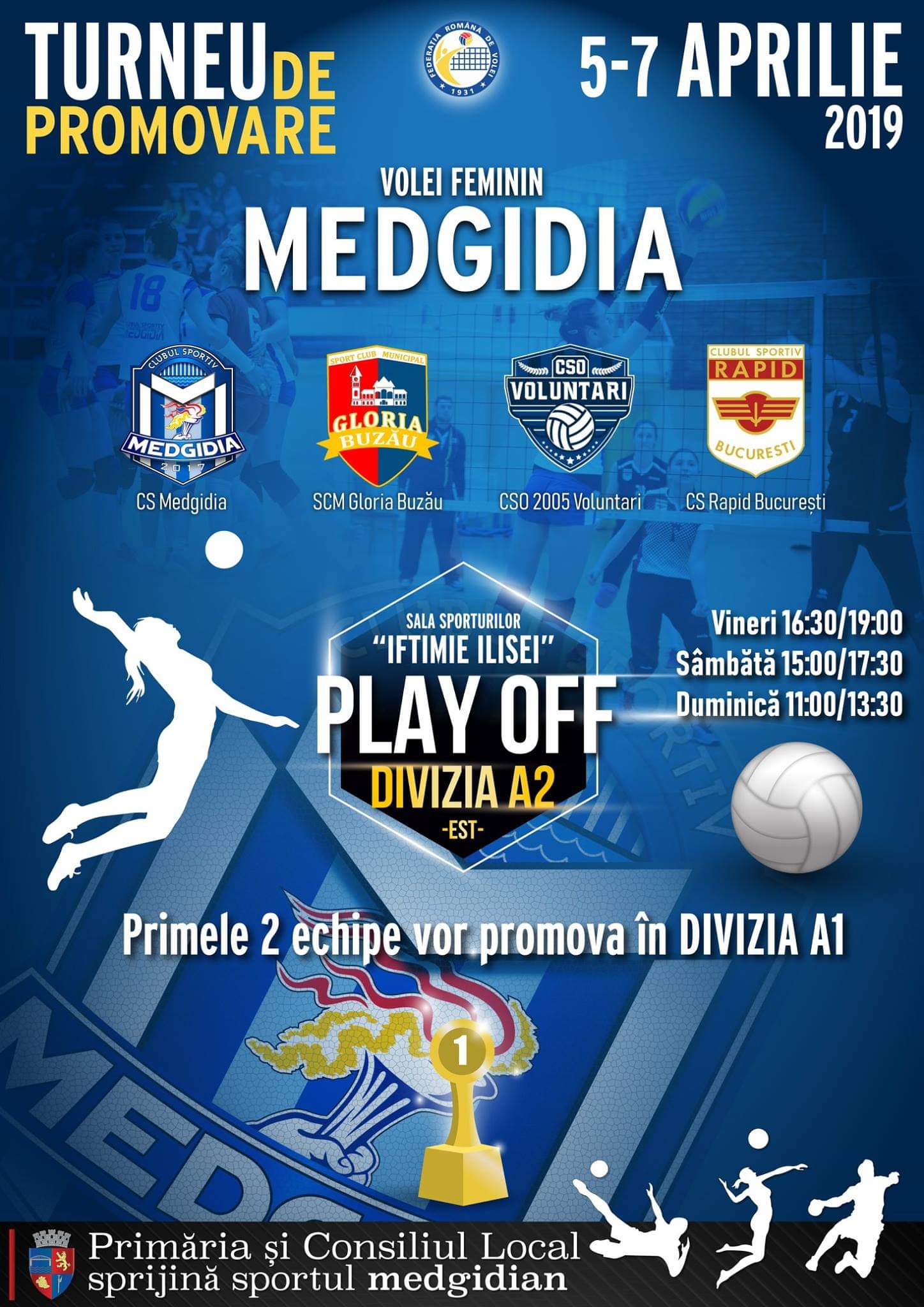 CS Medgidia găzduiește turneul de promovare în Divizia A1 de volei