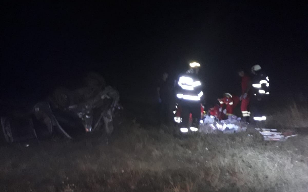Accident cu patru victime la ieșire din Techirghiol. Unul dintre răniți este resuscitat