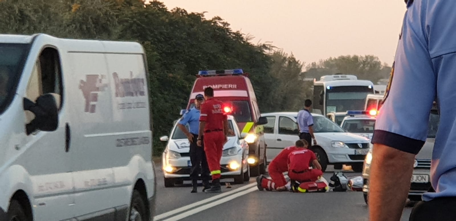 Accident grav pe DN 39, între Eforie Nord și Eforie Sud. Un pieton se zbate între viață și moarte