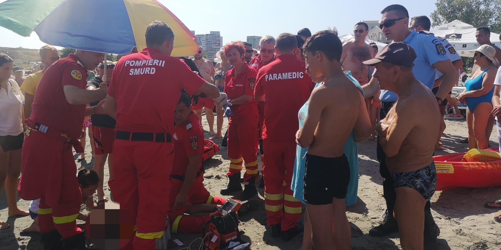 Copil de 10 ani, la un pas de înec pe o plajă din Mamaia
