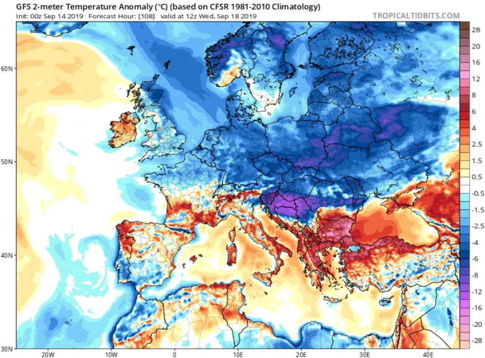 Alertă meteo! Cel mult 8 grade, dimineaţa şi noaptea în sudul țării începând de joi