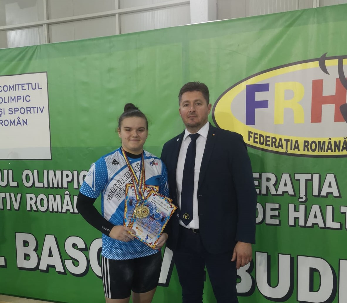 Trei medalii de aur la Campionatul Național de haltere seniori pentru sportiva CSO Ovidiu, Brândușa Țurcanu