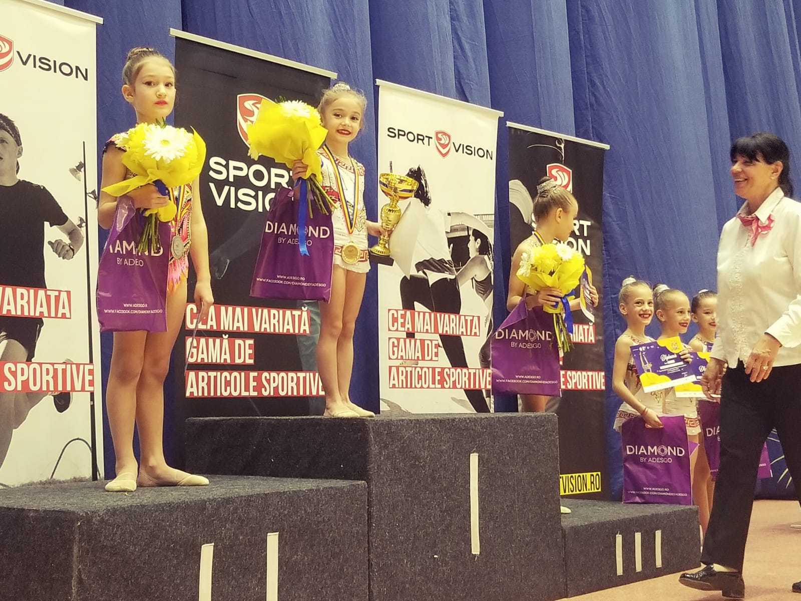 Șase medalii pentru micile sportive de la Victoria Cumpăna la Cupa României la gimnastică ritmică
