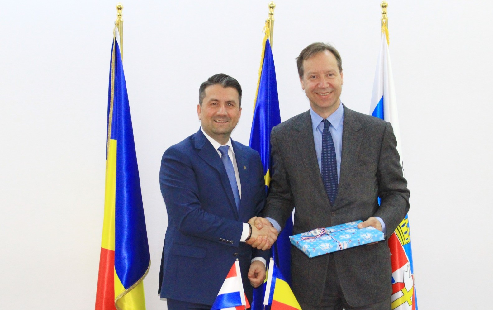 Primarul Decebal Făgădău a primit vizita ambasadorului Regatului Țărilor de Jos