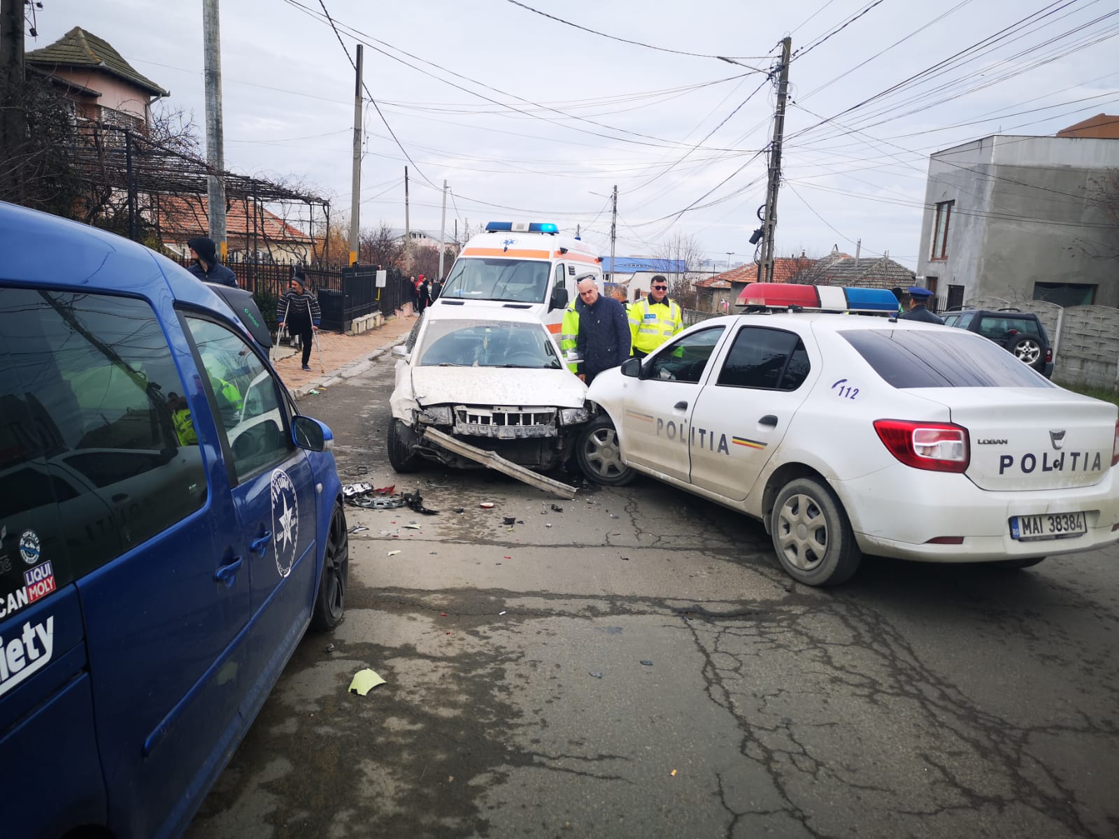 Bărbatul beat și fără permis care a provocat accidentul de la Ovidiu a fost reținut