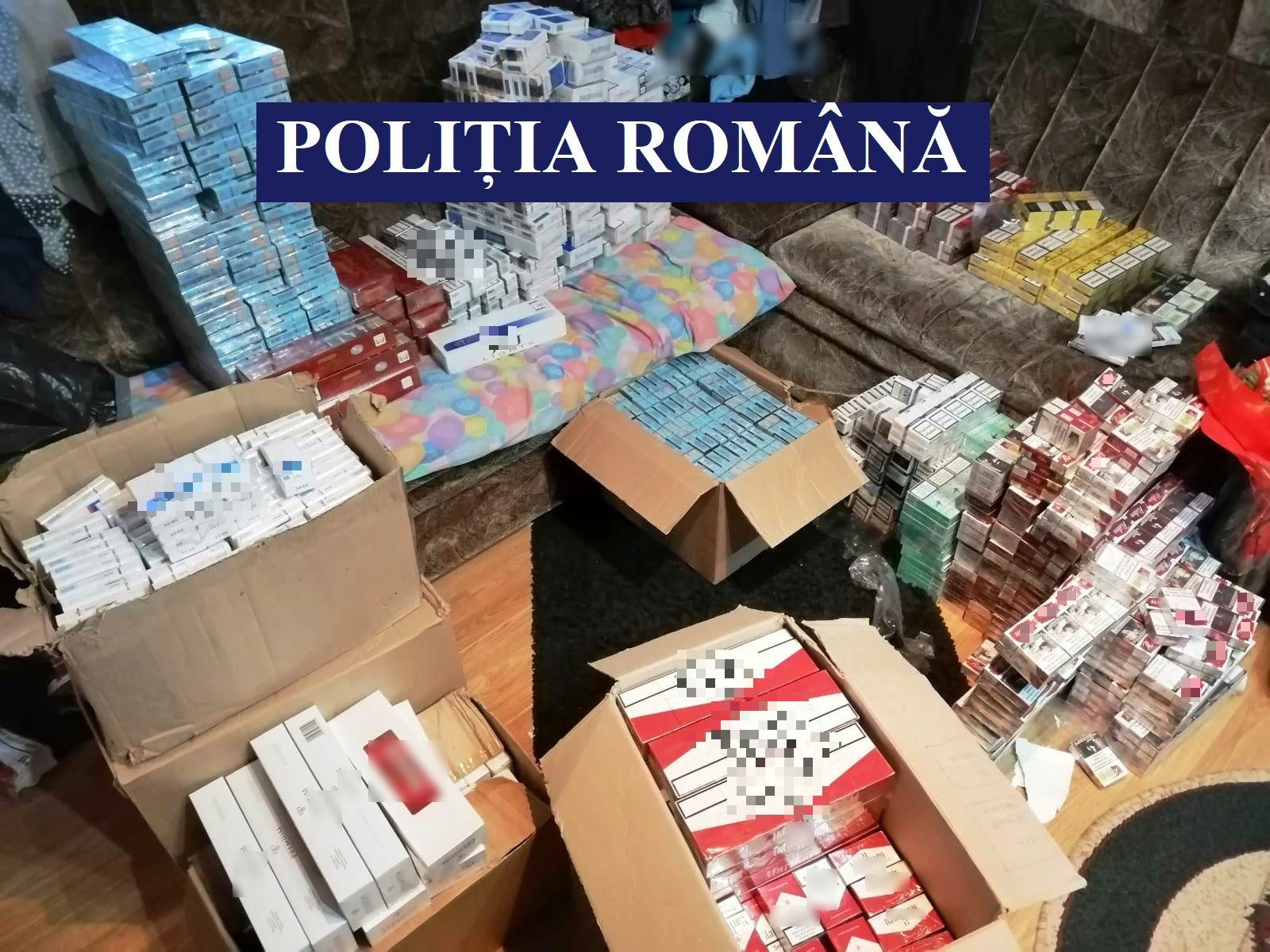(Foto) 14 persoane reţinute pentru contrabandă cu ţigări după 63 de percheziții în județul Constanța