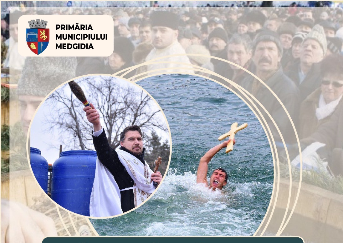 Boboteaza în municipiul Medgidia: Premiu de 2.000 de lei pentru cel care va reuși să scoată crucea din apă