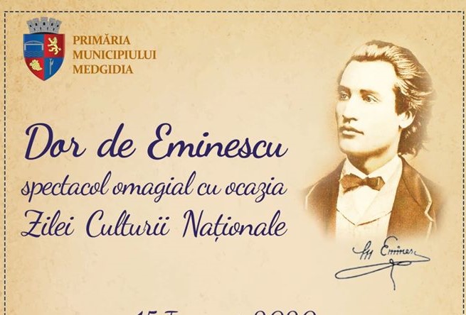 170 de ani de la nașterea marelui poet, Mihai Eminescu, celebrată de autoritățile locale din Medgidia