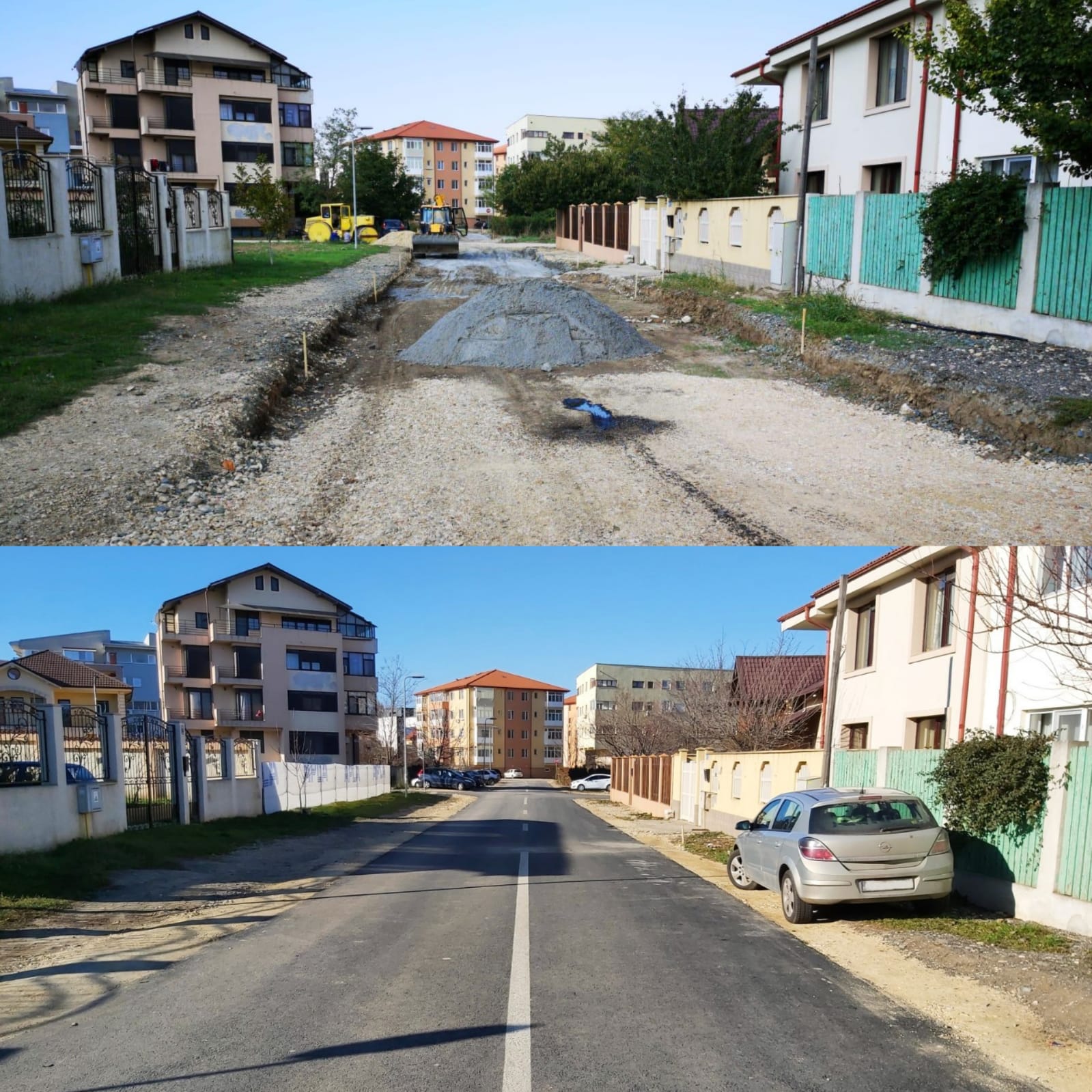 (Foto) Strada Dumitru Kiriac din Constanța, după finalizarea lucrărilor de amenajare