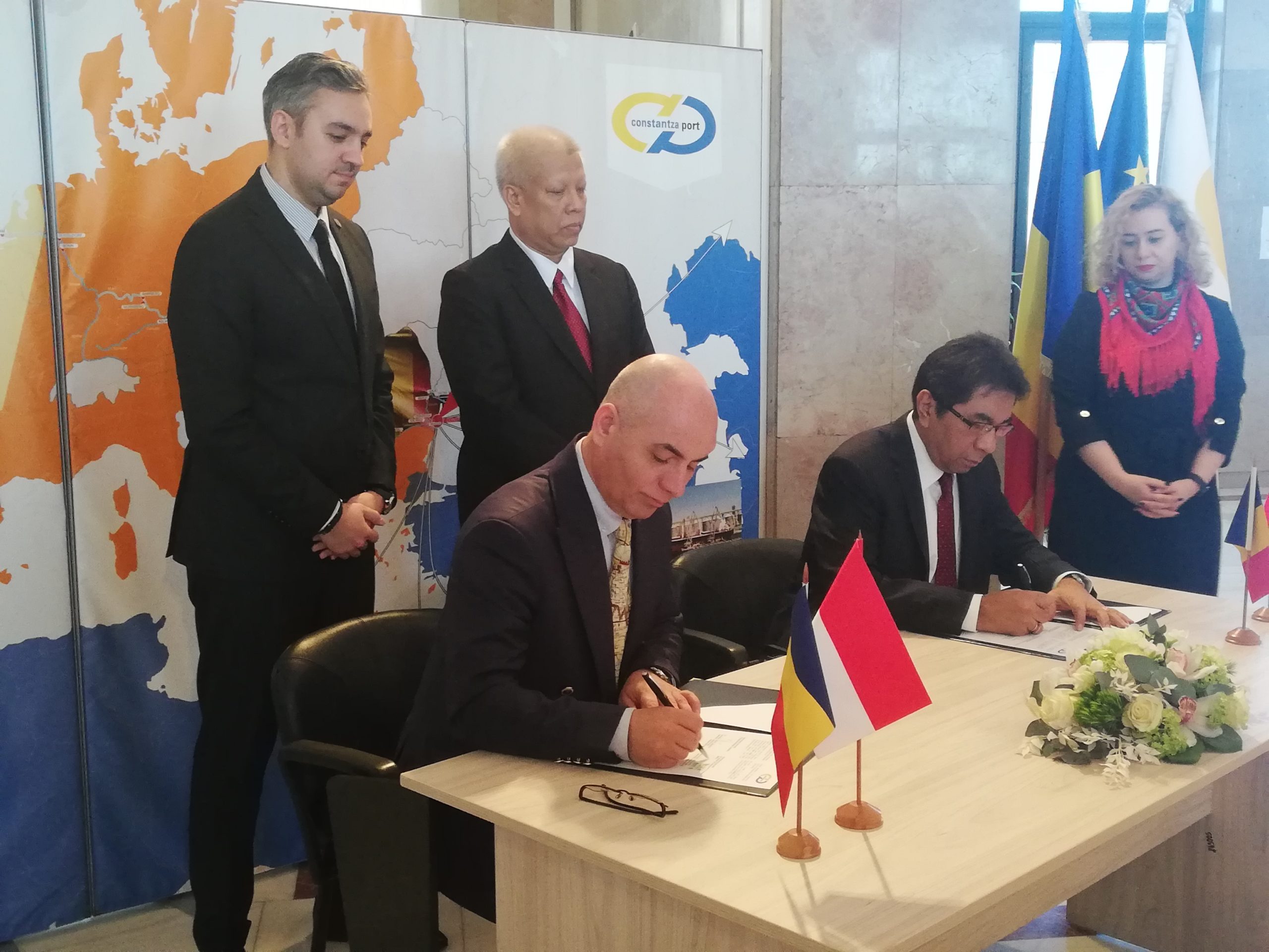 Conducerea CN APMC a semnat un Memorandum de înțelegere cu cel mai mare operator portuar de stat din Indonezia