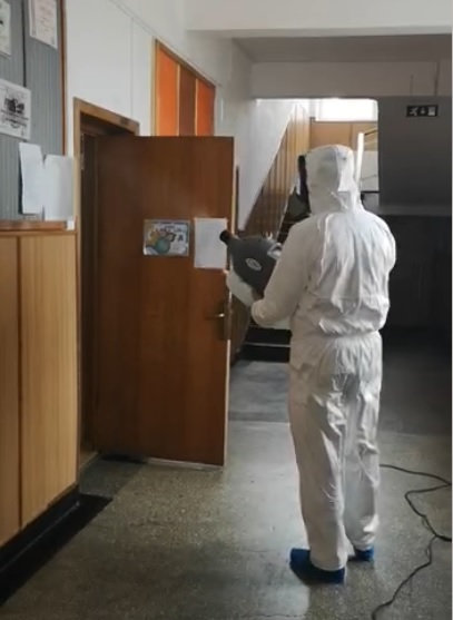 Primaria Ovidiu: În toate unitățile școlare de pe raza UAT OVIDIU au fost realizate lucrări de dezinfecție
