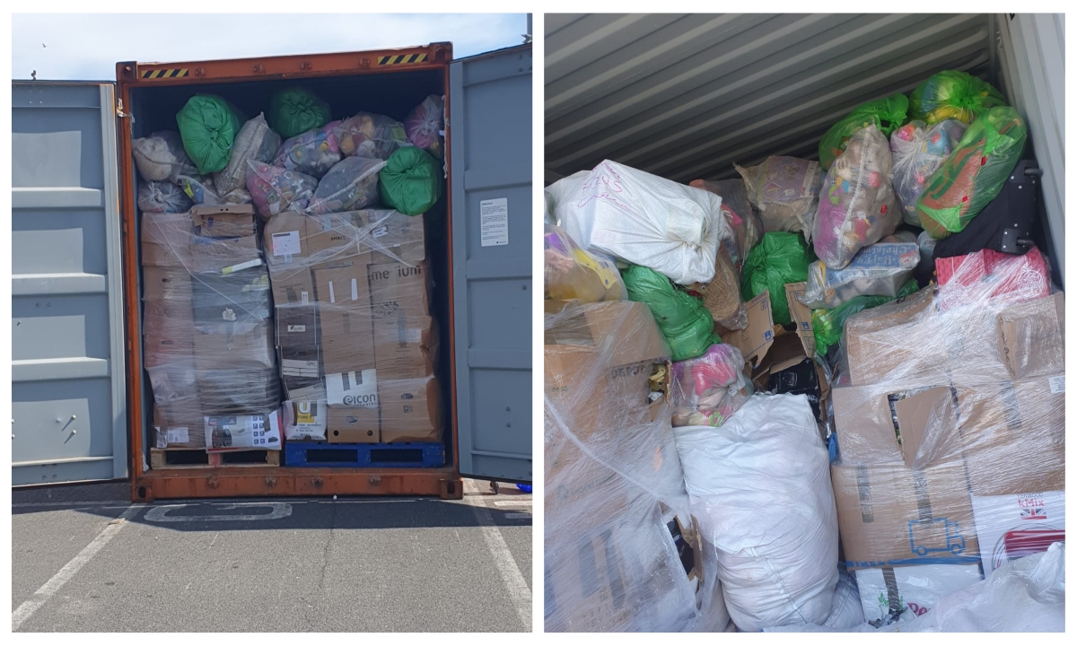 (Foto) Garda de Coastă a descoperit încă un container cu deşeuri în Portul Constanţa
