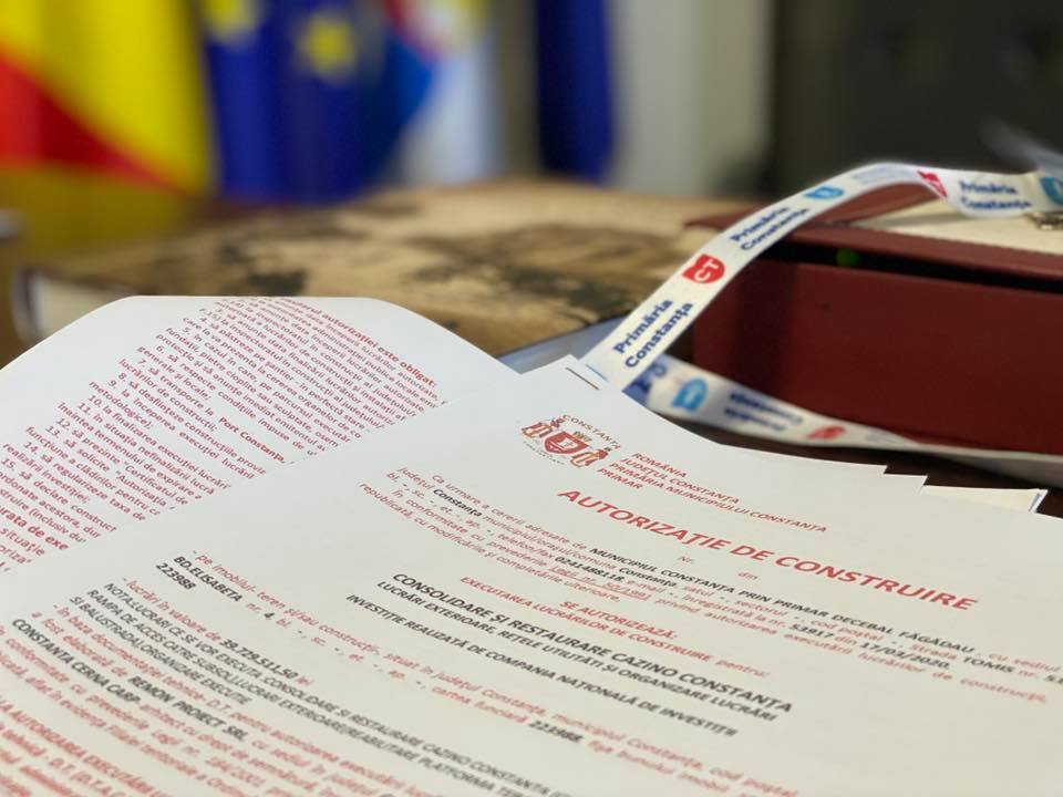 Primarul Decebal Făgădău anunță semnarea autorizației pentru lucrările de consolidare și restaurare la Cazino
