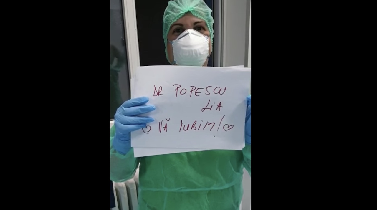 (Video) Imnul carantinei în Spitalului "Victor Babeş" din Bucureşti: Mesajul cadrelor medicale pentru EROI