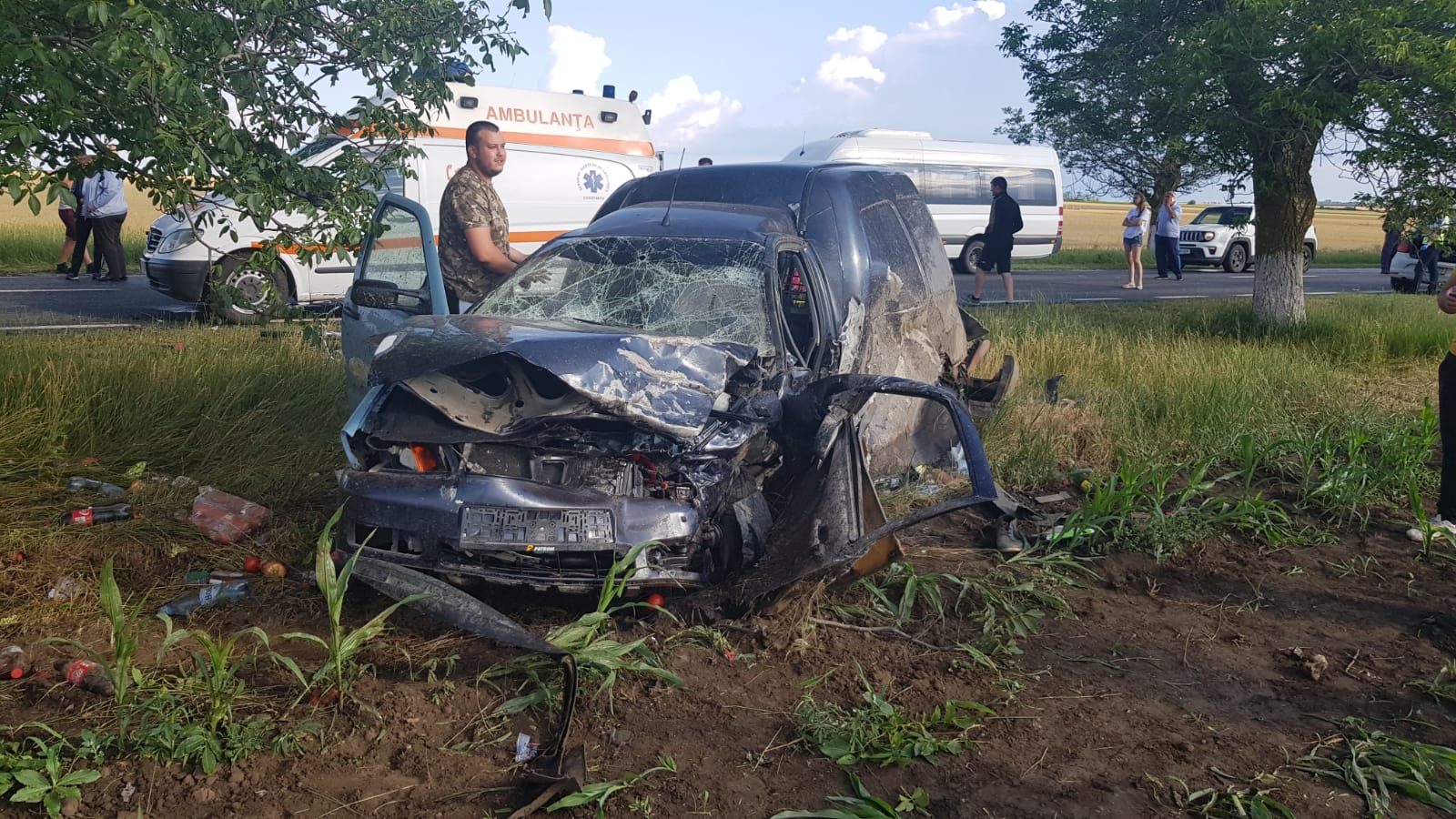 Cum s-a petrecut accidentul cumplit de la ieșire din Ciocârlia. Două persoane au MURIT
