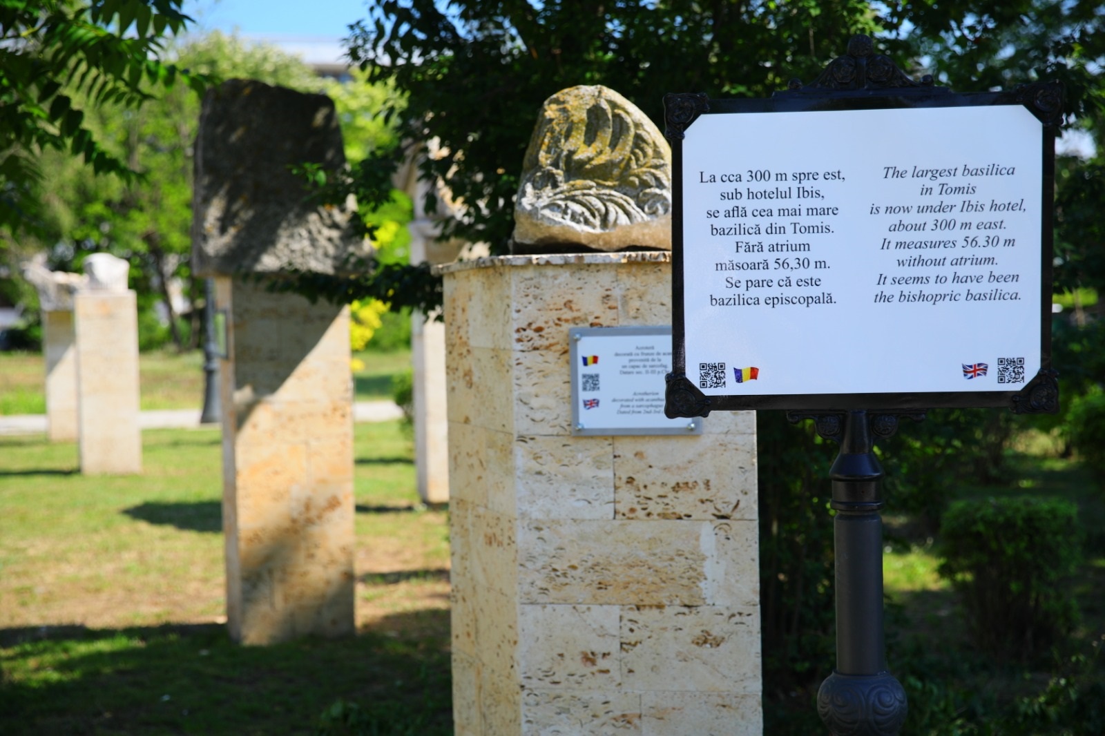 Se montează panouri informative în Parcul Arheologic din Constanța