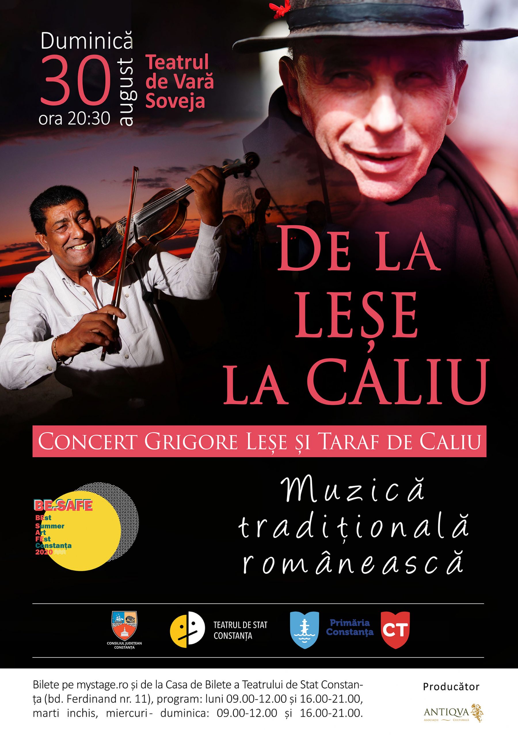 Invitație la teatru, film și concerte în aer liber în a şasea săptămână a Stagiunii Estivale BestSummerArtFEst – BE.SAFE