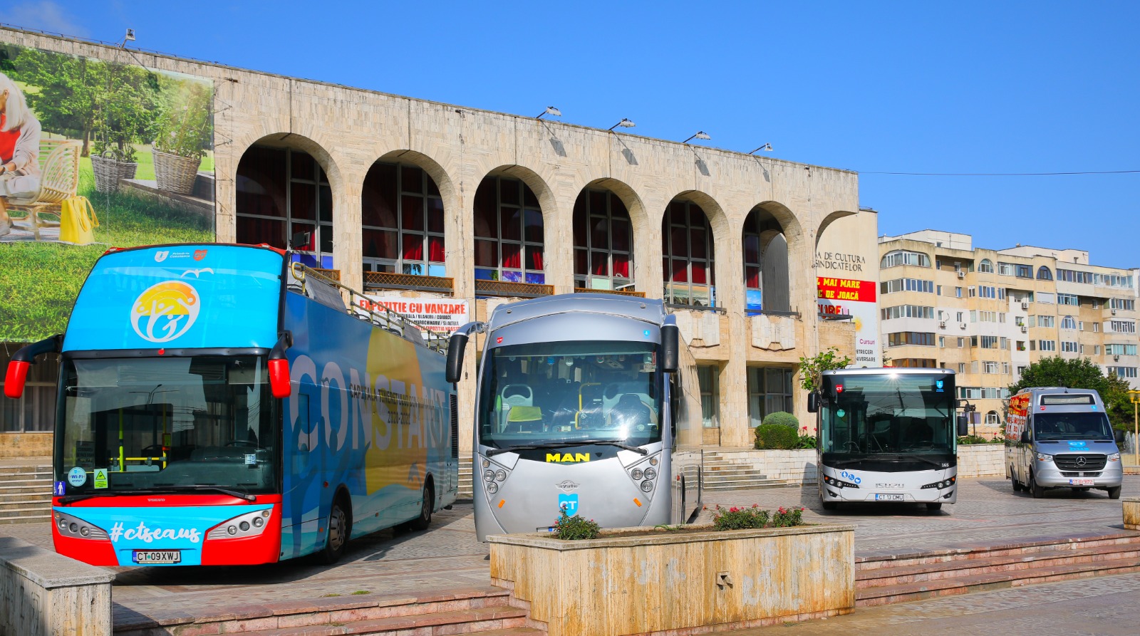 Din 28 septembrie, noile modele de autobuze ale CT BUS vor fi expuse la Casa de Cultură