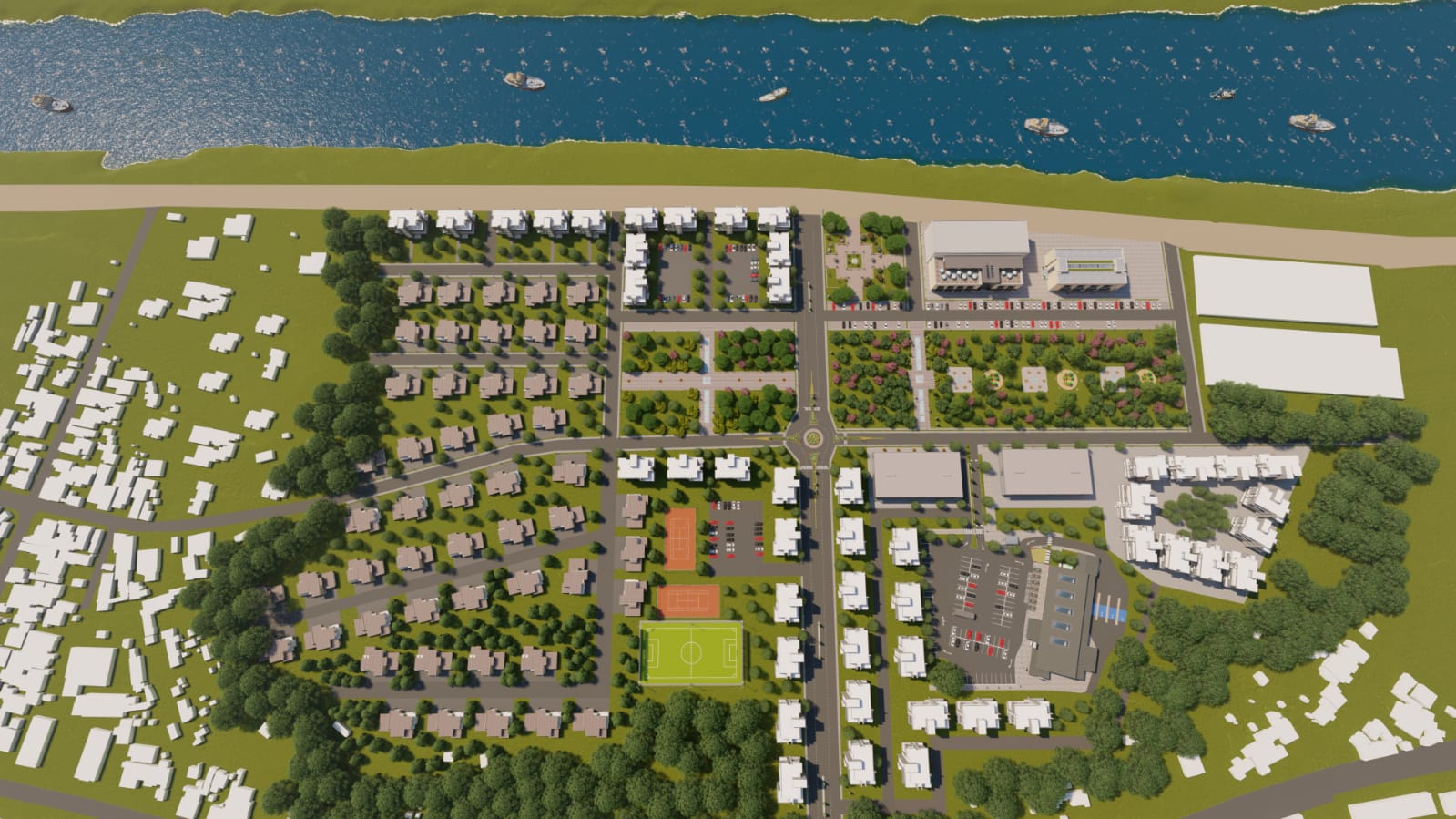 (Foto) Primarul municipiului Medgidia, Valentin Vrabie, propune realizarea unui cartier de locuințe pe marginea Canalului Dunăre - Marea Neagră