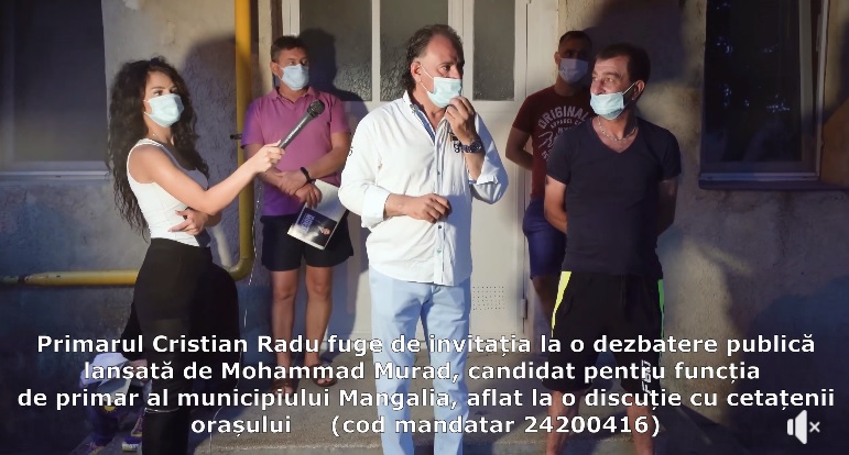 (Video) Primarul Mangaliei fuge de o dezbatere cu Mohammad Murad