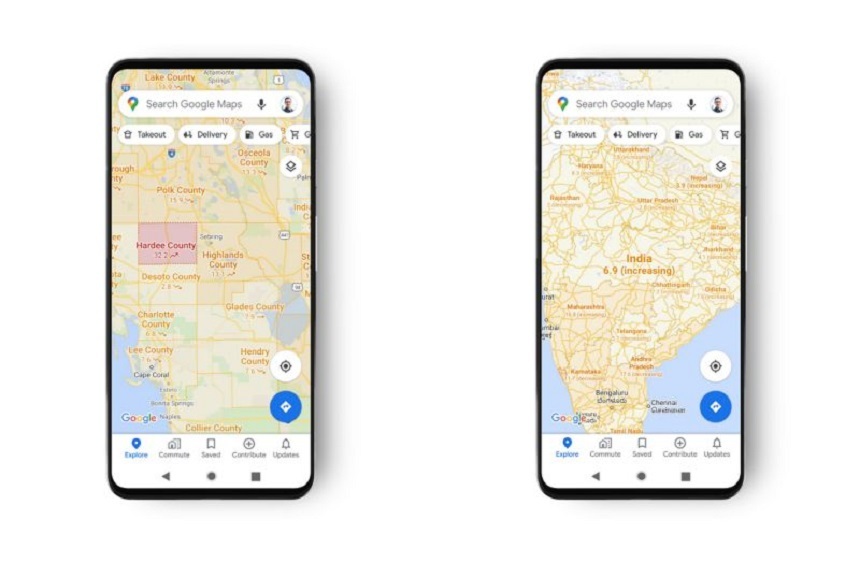 O nouă funcţie a Google Maps va afişa câte cazuri de COVID-19 sunt într-o anumită zonă geografică