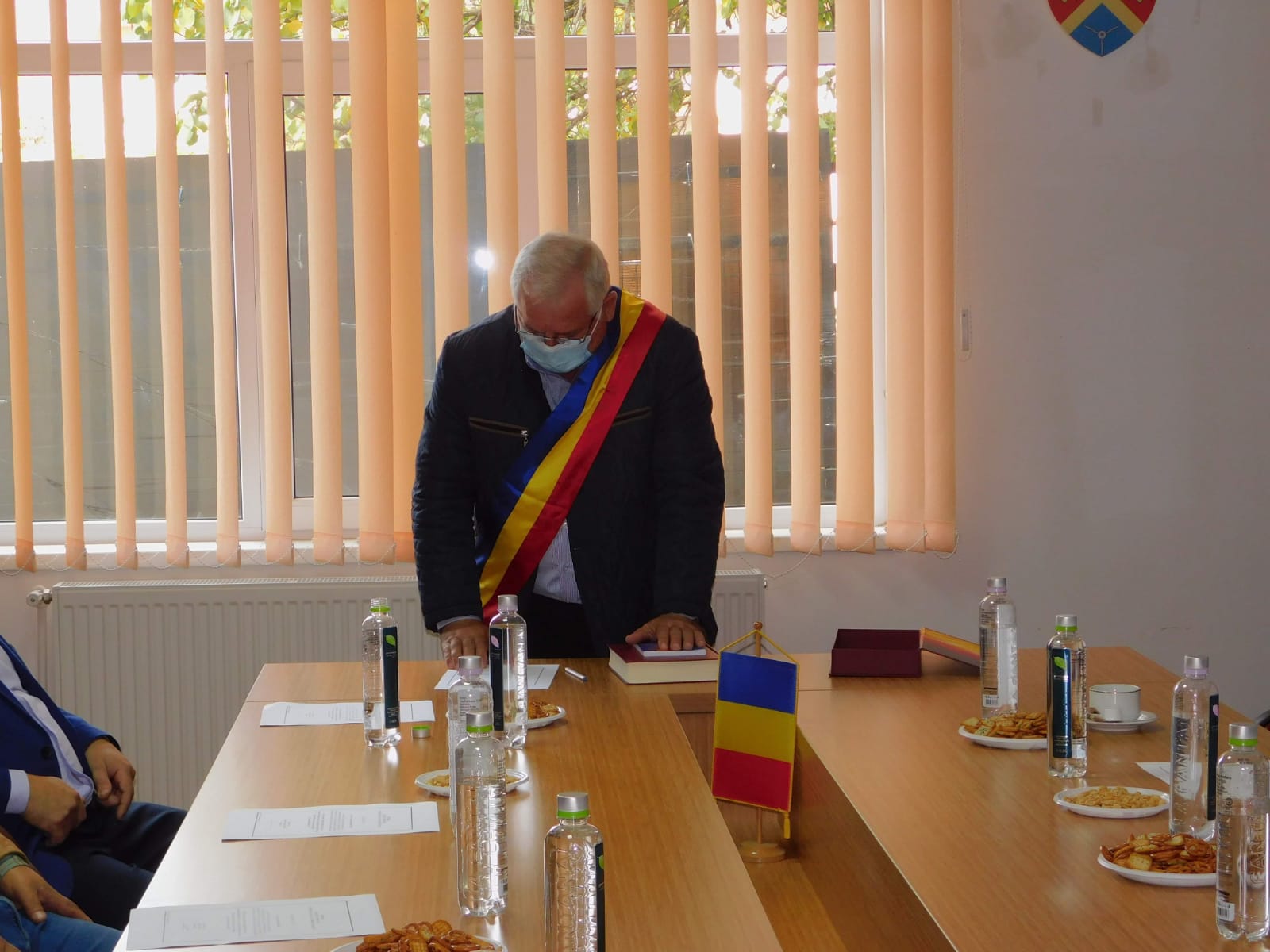(Foto) Primarul comunei Saligny, Ion Beiu, a depus jurământul pentru un nou mandat