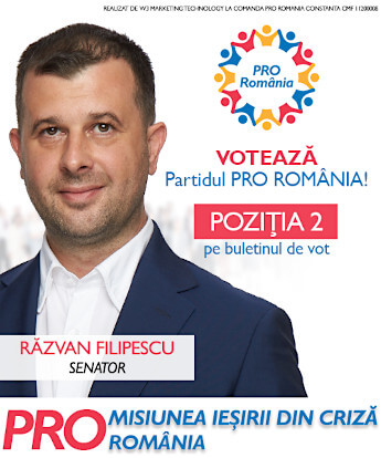Răzvan Filipescu (PRO România): "Este incredibilă ipocrizia liderilor PSD care promit acum, în campanie, exact ce puteau face și n-au făcut, cât au fost la putere!"
