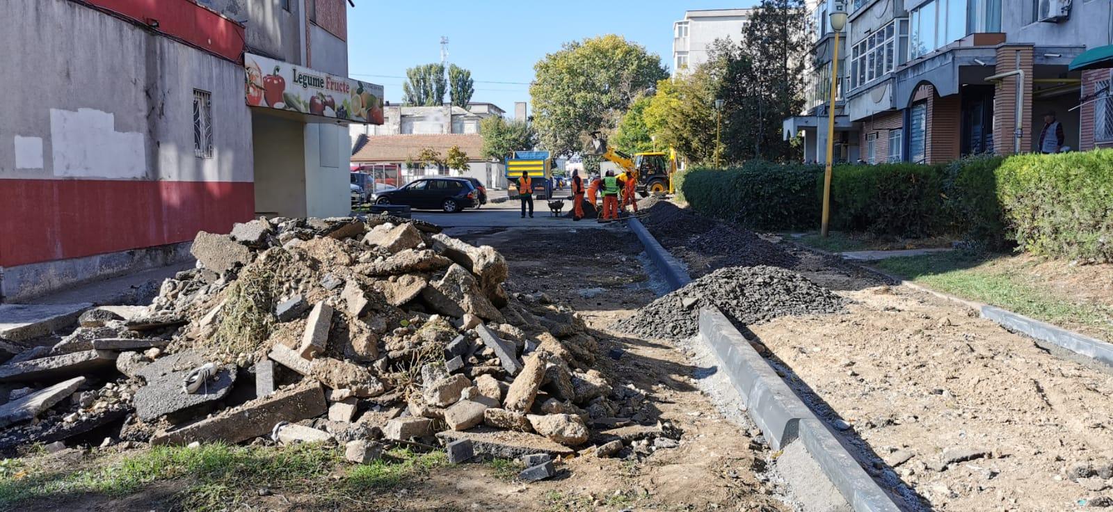 Lucrări de reconfigurare a spațiului urban în mai multe zone din Constanța