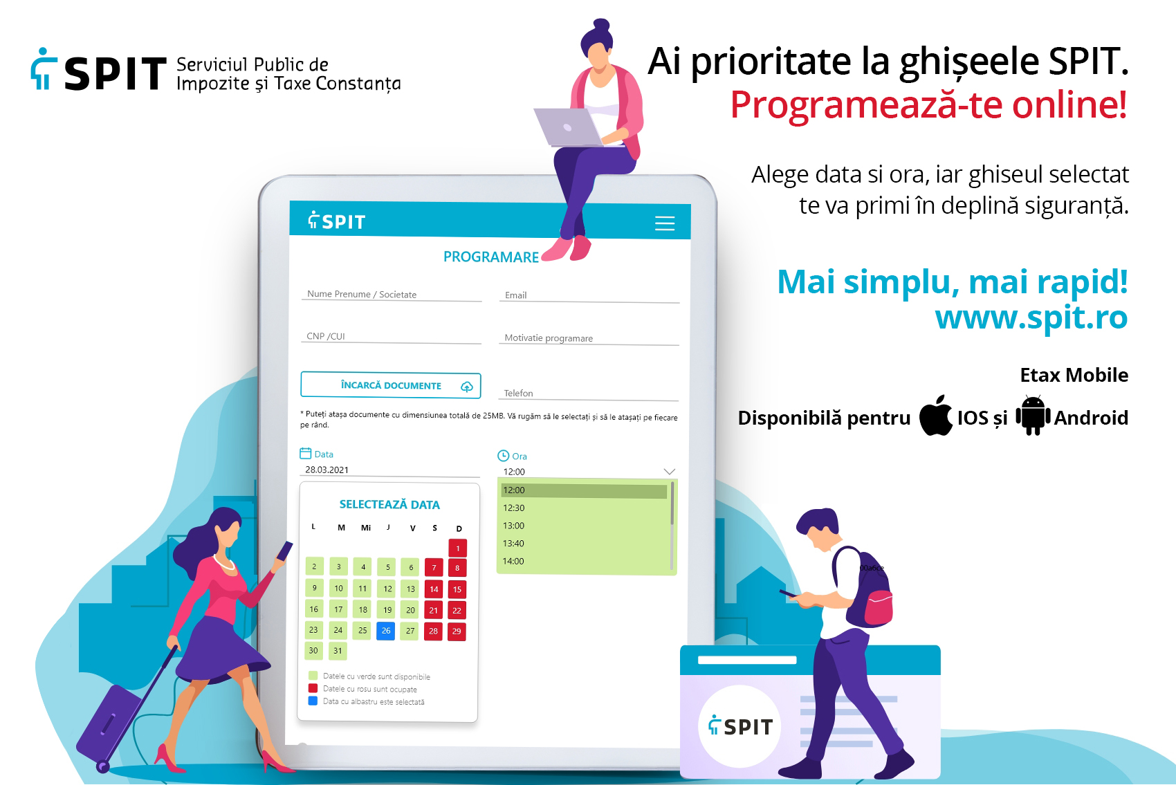 Ai prioritate la ghișeele SPIT Constanța dacă te programezi online
