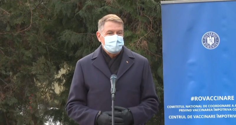 Iohannis: Sperăm ca până în vară să fie suficiente persoane vaccinate pentru a reveni la o viață normală