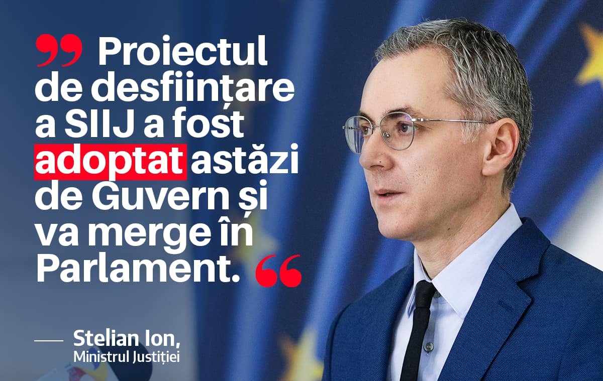 Ministrul Stelian Ion: "Justiția nu începe și nu se termină cu SIIJ"