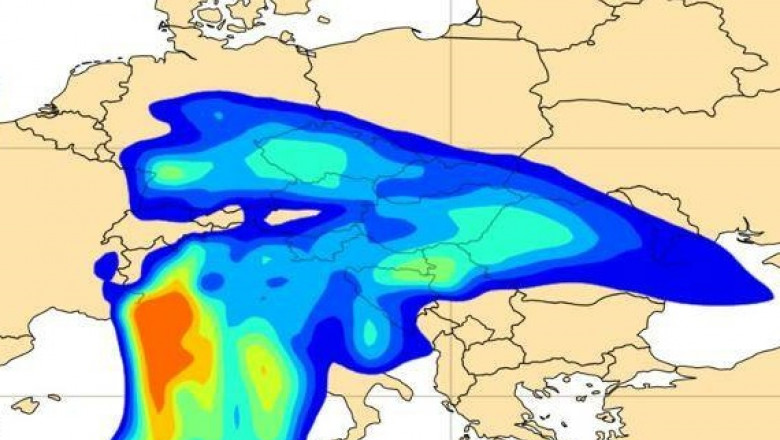 Norul de praf saharian ajunge și în România