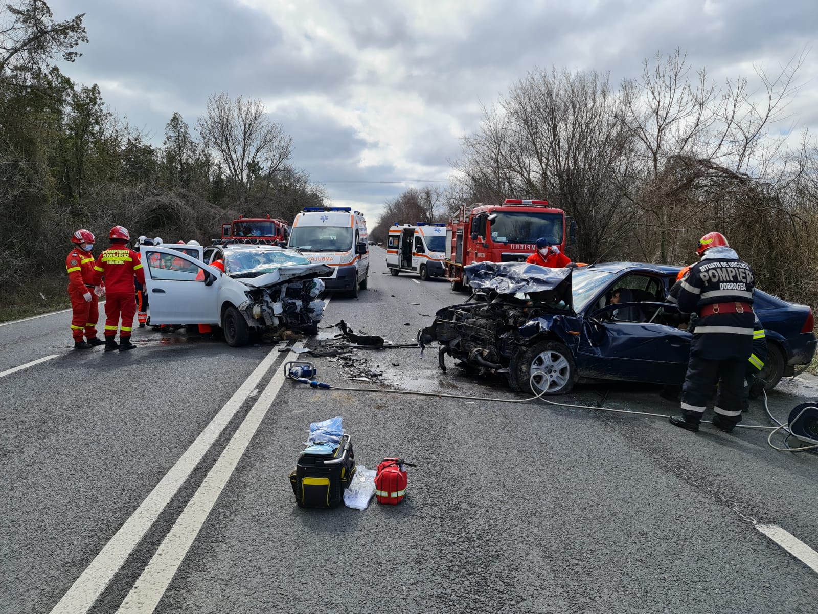 (Foto) Cum s-a produs accidentul de pe DN39. Șoferul decedat avea 85 de ani
